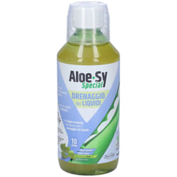 Syrio Aloe-Sy Special Drenaggio dei Liquidi con Aloe Vera 500ml Gusto Mela
