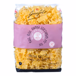 Garofalo Pasta Mafalde Senza Glutine è una pasta dal bordo ondulato e arricciato, trafilata al bronzo e ideale per gli intoll ...