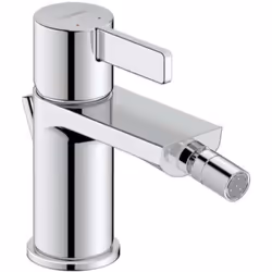 Miscelatore stan in piedi per bidet con scarico colore cromato altezza del miscelatore 135 mm lunghezza del beccuccio 125mm m ...