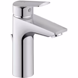 Miscelatore stan in piedi per lavabo con scarico colore: cromo altezza della batteria 184 mm lunghezza del beccuccio 106 mm z ...