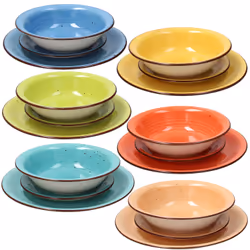 Tognana Porcellane Louise, 6 persona(e), Ceramica, Multicolore, Louise, 27,3 cm, 21,2 cm
