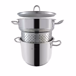 Tognana Porcellane Cuocispaghetti 3Pz cm 22 5,6L Acc Inox, 5,6 L, Acciaio inox, Acciaio inox, Ceramica, Gas, Vetro, 22 cm