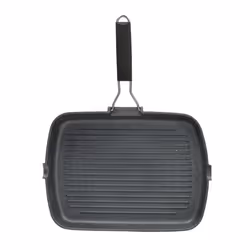 Tognana Porcellane GRILL RETTANGOLARE IN FUSIONE CON MANICO PIEGHEVOLE 34×24 cm