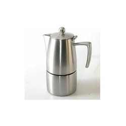 Ilsa - Caffettiera Moka 10 tazze per induzione in acciaio inox satinato