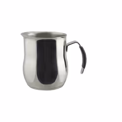 Descrizione prodotto - Lattiera Omnia in acciaio inox 18/10. Triplo fondo per induzione e manico rivestito in silicone antisc ...
