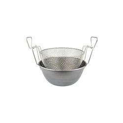 Ilsa - Friggitrice con cestello in ferro spazzolato Cm 32