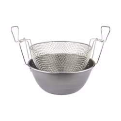 Codice: 3C-ILS360036 Marca: ILSA. Friggitrice con cestello in ferro spazzolato Cm 36