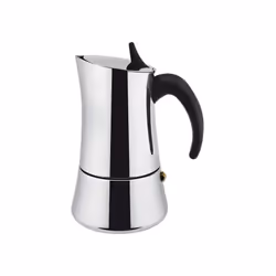 Acciaio inox finitura lucida Manico e pomolo nylon colore nero Guarnizione in silicone Adatta per induzione e tutte le fonti ...