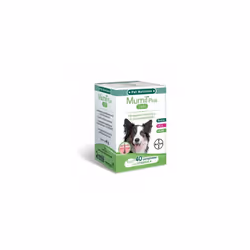 Bayer Murnil Plus è un mangime complementare per cani che favorisce il ricambio e la lucentezza del pelo. Fornisce un comples ...