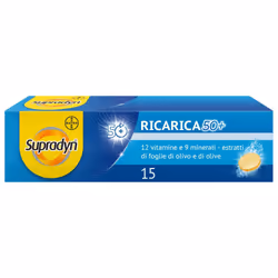 Supradyn Ricarica 50+ Integratore Vitamine e Minerali Compresse Eff 15 pz effervescenti