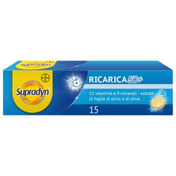 Supradyn Ricarica 50+ Integratore Vitamine e Minerali Compresse Eff 15 pz effervescenti