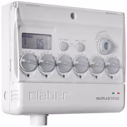 Claber Multipla DC 9V, programmatore elettronico a 6 stazioni , da interno, LCD Programmatore elettronico Claber Multipla DC  ...