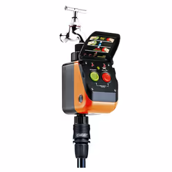 Claber Programmatore pratico plus, Timer per irrigazione meccanica, 60 min, Nero, Arancione, 1 pz