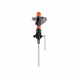 Claber Impact su picchetto, Sistema di spruzzo d'acqua a pulsazione, 397 m², 4 bar, Nero, Arancione