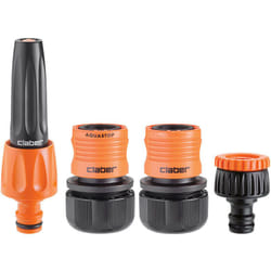 Claber - Starter kit ø 3/4", set lancia e raccordi automatici irrigazione giardino per tubo da 3/4' (19 mm)