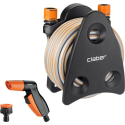 Mini-set Utility, kit supporto con tubo, raccordi e pistola due getti per irrigazione - Claber