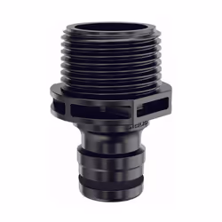 Presa filettata per collegare al sistema Claber Max-Flow qualsiasi accessorio con filettatura F 1' (26-34 mm).