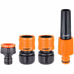 Kit completo di accessori Max-Flow per il tubo da 3/4" (19 mm). Contiene: presa a rubinetto 1” (26-34 mm) con riduzione 1” - ...