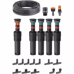 Starter Kit Colibrì Claber Dotazione completa per realizzare un impianto interrato di un giardino di 50 m² con i microirrigat ...