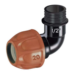 Claber - Gomito 20 mm, filetto 1/2' maschio