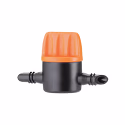 Picchetto per tubo capillare da 1/4” (4-6 mm). Permette di regolare o chiudere il flusso d’acqua. Blister da 5 pezzi.