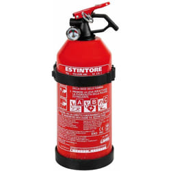 Lampa Estintore 1 Kg con Manometro - Omologato 5A 21B C - Polvere ABC, colore Rosso