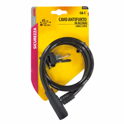 Lampa Cavo antifurto in acciaio Ø 12 mm - 65 cm - Vista aggiuntiva 2