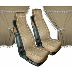 Lampa - Melissa, Set Tende e Coprisedili In Microfibra Per Camion - Beige