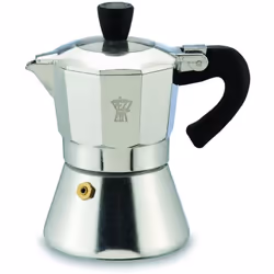 BELLEXPRESS: caffettiera in alluminio alimentare dal design moderno e caldaia dalla forma circolare, raccoglitore sfaccettato ...