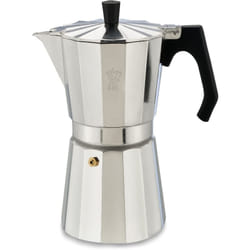 Pezzetti - Luxexpress Caffettiera 9 Tazze in Alluminio, Manico Ergonomico Resistente al Calore, Per Piani a Gas, Elettrici e Vetroceramica