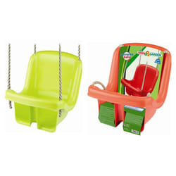 Androni Giocattoli Altalena In Plastica Con Corde - Portata Massima 60 Kg - Colore Verde/Arancio