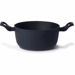 TVS Virtus Induction Casseruola 2 manici 24 cm, 3,5 L, Nero, Alluminio, R3SiSTEK, Ceramica, Gas, Induzione, Piastra sigillata ...