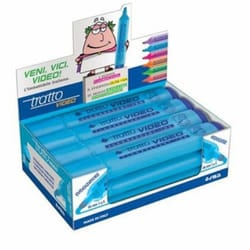 Tratto Video evidenziatore 12 pz Punta smussata Blu