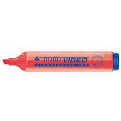 Tratto 830206 evidenziatore 1 pz Punta smussata Rosso
