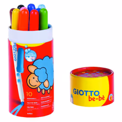 FILA Barattolo Belbebe 10 Pennarelli, Stampo per modellare per bambini