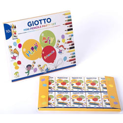 F.I.L.A. Giotto Party Set Mini Matite - Confezione Da 10 Blister Matite Colorate Per Giocare Tutti Insieme