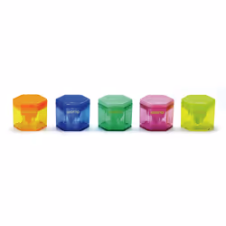 Giotto 233000 temperino Temperamatite manuale Blu, Verde, Arancione, Rosa, Giallo