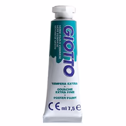 Giotto 0351013, Turchese, 7,5 ml, Tubo, Scatola di cartone, 10 pz