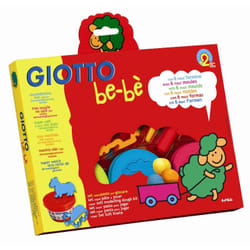 F.I.L.A. Set Pasta Giotto Bebe' - Contiene 3 Barattoli Di Pasta Modellabile, 6 Formine, Mattarello E Coltellino