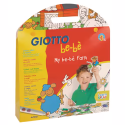 FILA My Bebe' Farm - Contiene 12 Pennarelli, 1 Scenario Gioco, 25 Stickers Adesivi E 1 Forbicina In Plastica, Stampo per mode ...