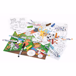 FILA My Bebe' Farm - Contiene 12 Pennarelli, 1 Scenario Gioco, 25 Stickers Adesivi E 1 Forbicina In Plastica