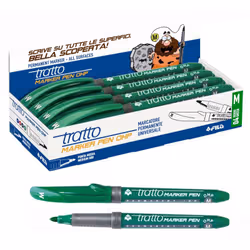 FILA Tratto Marker Pen Ohp M Verde - Adatto A Tutte Le Superfici, Stampo per modellare per bambini
