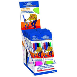 Tratto 817200 penna a sfera Nero, Blu, Verde, Rosso 80 pz