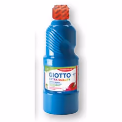 Giotto F53281500, Ciano, Colore a tempera, Liquido, 500 ml, 1 pz