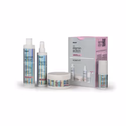 Muster & Dikson The Illaminaction Home Kit, Trattamento lisciante per capelli, Unisex, Olio di cocco, 4 pz