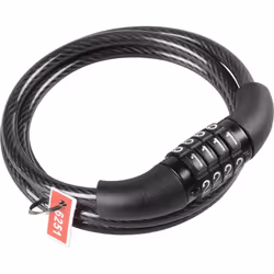 L'antifurto a cavo modello spirale con combinazione 100 cm è un prodotto On Bike. Questo antifurto bici è realizzato con un c ...