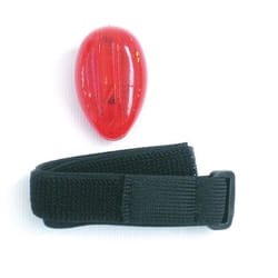 On Bike - Fanale di sicurezza bici due led rossi con fascia regolabile