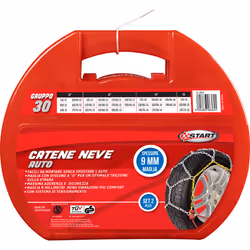 Carrefour Catene Neve Start 9mm Gruppo 50, Tire chain, 12,13,14,15", Collegamento, 145,155,165,175,185,195,205,225,245,255 mm ...