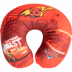 DISNEY Cuscino per collo da Viaggio Cervicale in tessuto Cars Saetta Mc Queen Bambini