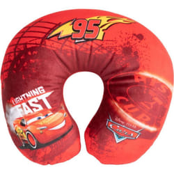 Disney - Cuscino per collo da Viaggio Cervicale in tessuto Cars Saetta Mc Queen Bambini